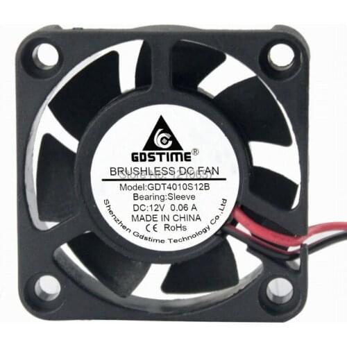 20 Pieces LOT Gdstime 40mm 40 x 40 x 10mm 4010s DC 12V 2P Brushless Cooler Cooling Fan