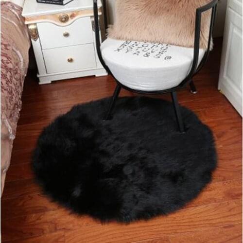 2021 Hot Sale Faux Sheepskin Wool Carpet 30/35 Cm Fluffy Soft Long Hair Decorative Carpet Cushion Chair Sofa Mat 15 Colors