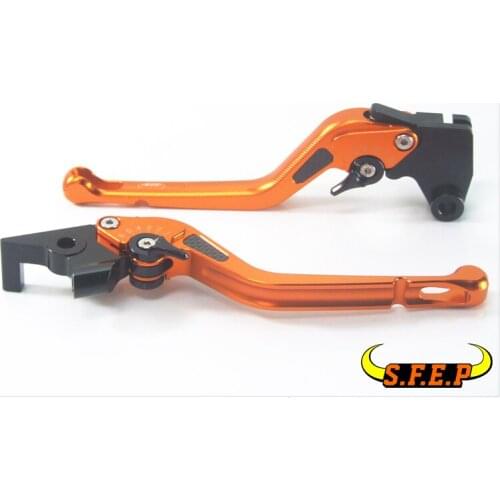 3D Long CNC Adjustable Motorcycle Brake and Clutch Levers with Carbon Fiber Inlay For Yamaha YZF- R1 1999-2001