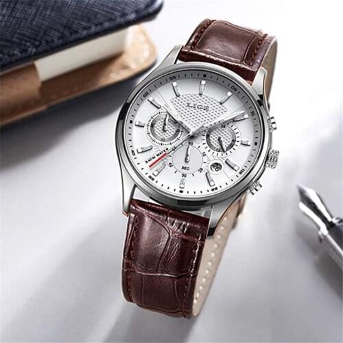 Relogio Men Watches LIGE Top Brand Fashion Waterproof Quartz Watch For Men Luxury Sport Chronograph Relojes Hombre 2020Watch Man