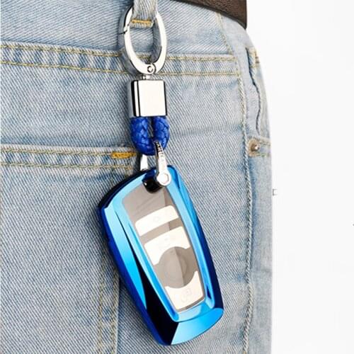 Car Key Case Cover for BMW 520 525 f30 f10 F18 118i 320i 1 3 5 7 Series X3 X4 M3 M4 M5 Soft TPU Key Shell key chain fob holder