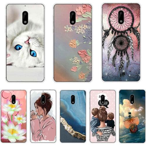 For Nokia 6 Case Painted Silicon Soft TPU Back Phone Cover For nokia 6 2018 Protection Coque Bumper