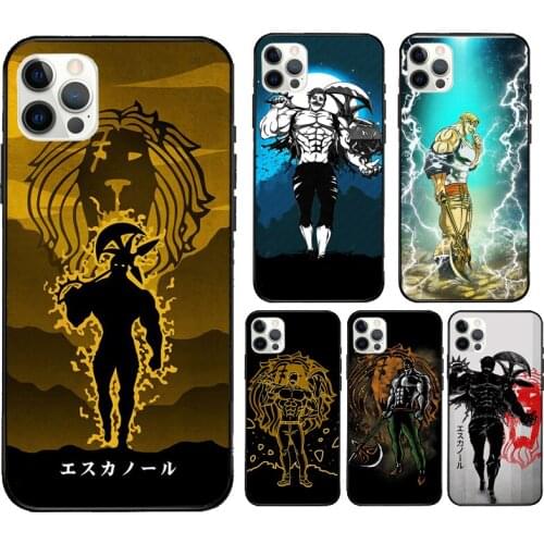 Escanor The Seven Deadly Sins Cover Case For iPhone XR X XS MAX 12 Mini 11 Pro Max 5S 6S 7 8 Plus SE 2020 Coque