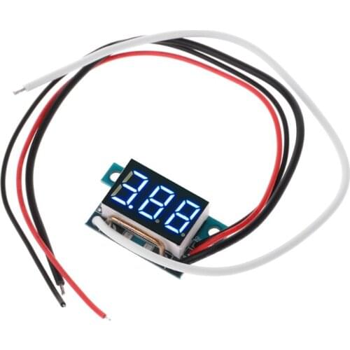 DC0-10A Digital LED Ammeter Current Panel Meter 0.36in Module Reverse protection