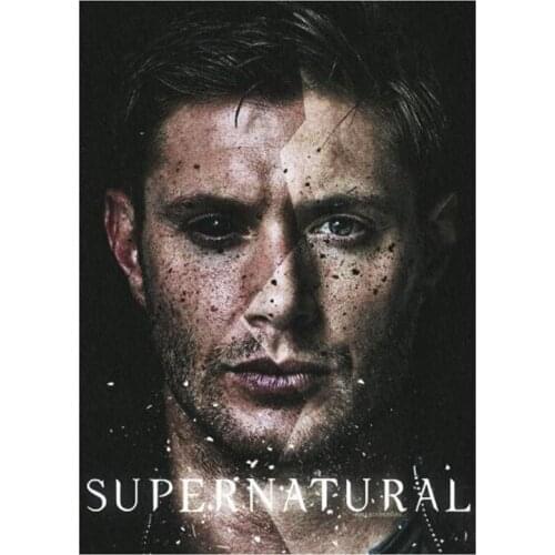 DIY Vintage Retro Decorative Wall Canvas Painting Stickers Art Supernatural Fandom Poster Fantasy TV Home Decor Gift XN497