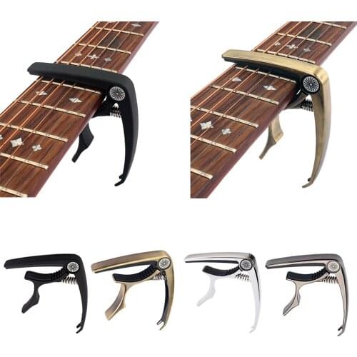 Zinc Alloy Guitar Capo Tune Clamp Key Trigger Nail Puller Classic Guitar Capo for Guitar Bass Ukulele Parts 93 x 75mm