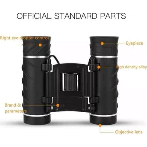 40x22 HD Powerful Binoculars 2000M Long Range Folding Mini Telescope BAK4 FMC Optics for Hunting Sports Outdoor Camping Travel