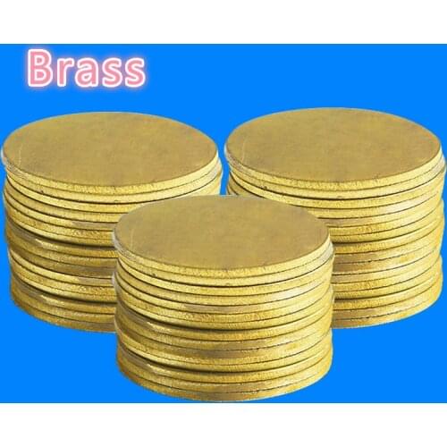 Round Brass Stamping Blank Tag Disc Charms Plate Jewelry Findings For Pendant Necklace Making Accessories 1 pcs