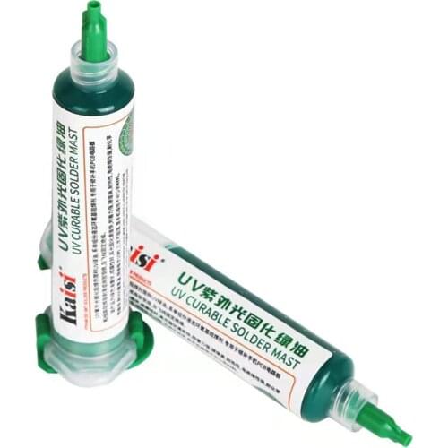 HST 10CC Green uv curable solder mask BGA Solder Paste Flux Green Soldering Paste Oil Prevent corrosive arcing PCB UV mask
