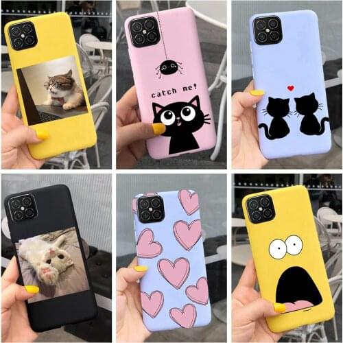 For Huawei Nova 8 SE Case JSC-AN00 Silicone Soft Cover Case For Huawei Nova8 SE Nova 8SE Phone Cases Cute Cartoon Bumper 6.53