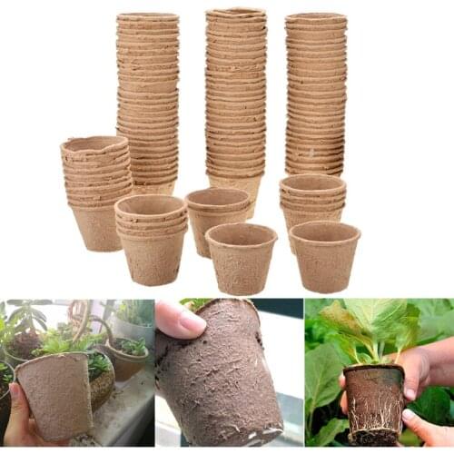 8cm Paper Pot Plant Starting Flower Nursery Cup Kit Organic Biodegradable Eco-Friendly Home Cultivation Garden Supplies Tools
