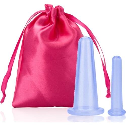 Silicone Vacuum Cup Set Suction Cups Massage Facial Massage Jars Massage Body Cups Vacuum Cans for Facial Massager