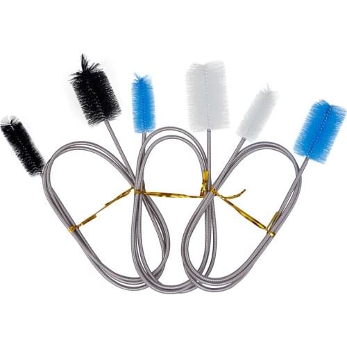 Stainless Steel Tube Cleaning Brush Flexible Double Ended Hose Aquarium Fish Tank Filter Pump Hose Drain Pipe Cleaning Brushes