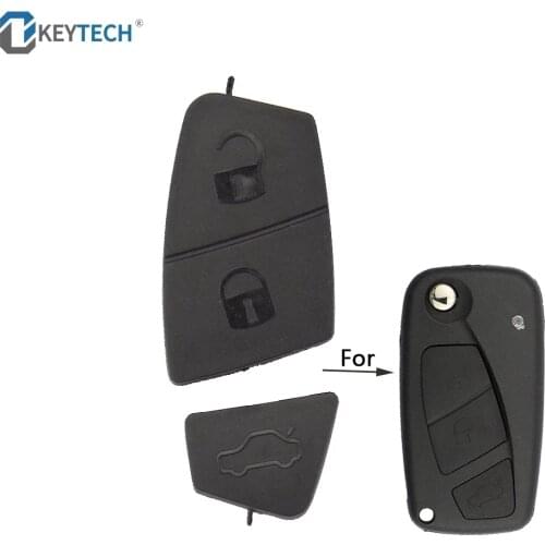OkeyTech 1PC Blue Black Replacement 3 Buttons Car Remote Key Shell Button Pad For Fiat Punto Panda Stilo Free Shipping