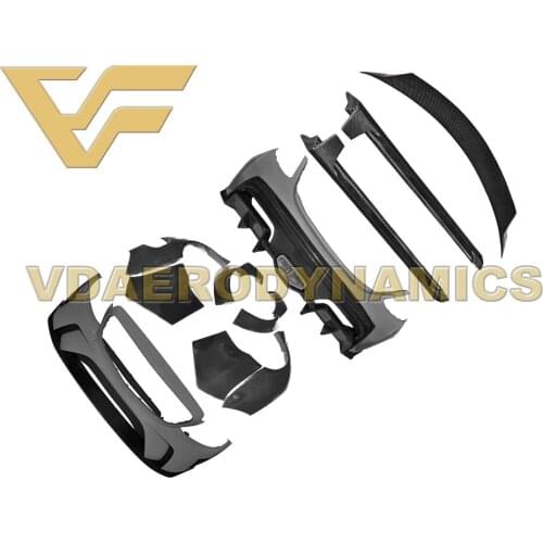 Suitable For 14-18 Benz W205 C160 C180 C200 C250 C300 C350 C450 C63 VAD-TP Wide Full Body Kit Front Rear Bumper Fender Side