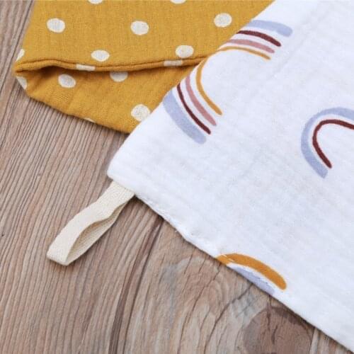 5 Pcs/Lot Baby Towels Muslin Cloth Hand Face Wipes Saliva Bib Handkerchief Gauze Cotton Boys Girls Washcloth Burp Cloth Dropship
