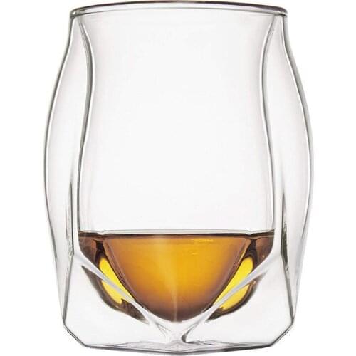 Clear Double Walled Glass Coffee Mugs Strong Glass Coffee Mugs Double Wall Insulated Thermo Glass Tumbler Highball Glass Cup 2pc