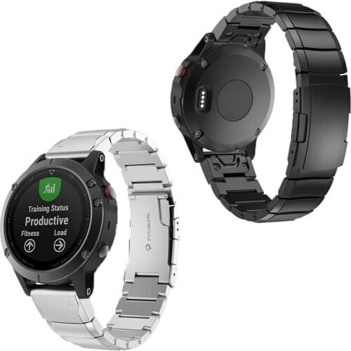 For Garmin Fenix 5 Watchband Metal Stainless Steel Watch Strap Wrist Band For Garmin Fenix 3 Fenix 5X 5S Bracelet Quich install