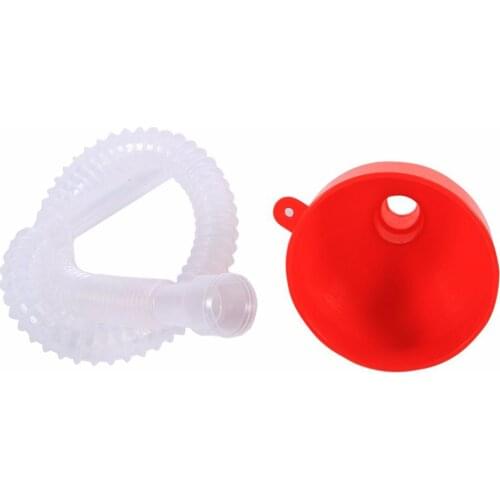 Universal Motorcycle Truck Car Fueling Funnel 56cm Removable Plastic Refueling Car Funnel Pour Oil Tool