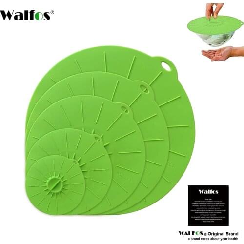 WALFOS Food Grade Silicone Cookware Pot Lid Cover Food Multifunction Microwave Cover Cooking Tool Kitchen Utensil Accessiores