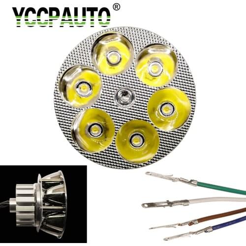 YCCPAUTO Motorcycle Fog Lights Energy-saving White Motorbike Bike Universal 18W 12V Head Lamp Headlamp 80mm 1pcs