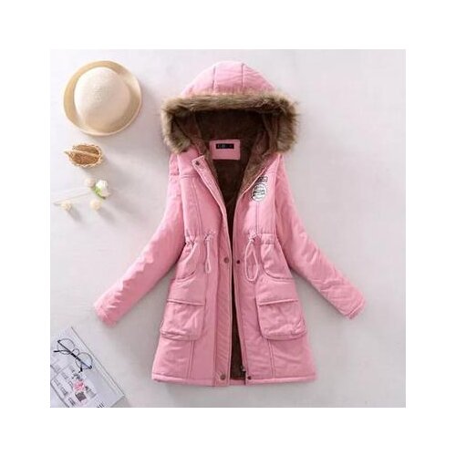 2021 Winter Jacket Women Thick Wool Liner Hooded Outwear Medium-Long Style Warm Winter Coat Women Casual Chaqueta Mujer Parkas