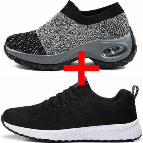 2019 New Women Shoes Flats Fashion Casual Ladies Shoes Woman Lace-Up Mesh Breathable Female Sneakers Zapatillas Mujer