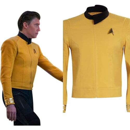 Star Cosplay Trek Coat Uniform Strange New Worlds 2022 Christopher Pike Cosplay Costume Outfit Halloween Carnival Suit