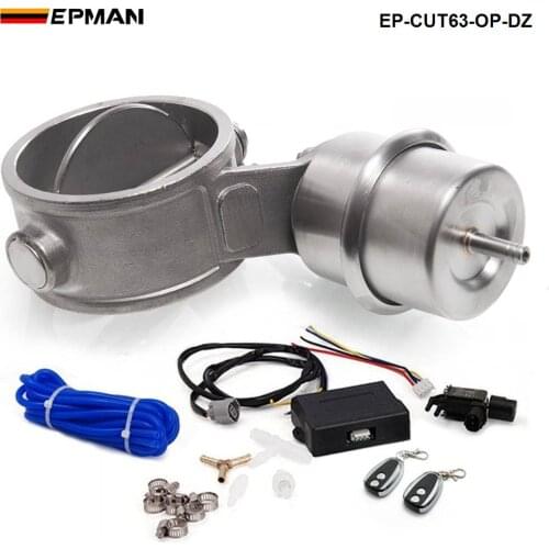 2.5'' 63mm Open style Vacuum Exhaust Cutout Valve with Wireless Remote Controller Set EP-CUT63-OP-DZ