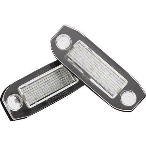 2PCS Car LED License Plate Light Super Bright Canbus for Volvo S80 XC90 S40 V60 XC60 S60 C70 V50 XC70 V70 White