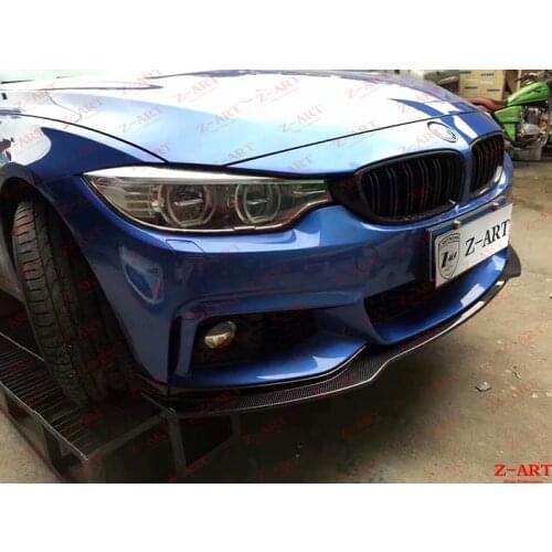 2013-2020 Z-ART forged carbon fiber front lip for F32 F33 F36 carbon fiber front spoiler for 4 series carbon fiber front chin