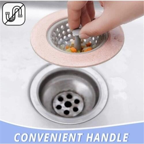 Anti Clog Flexible Sink Strainer 4 Pcs Kitchen Basket Catcher 4.3 Inch Wide Rim Perfect for Most Sink Drains GQ