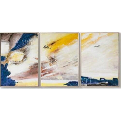 Sky View Abstract DiagramOil Painting Wall Art Home Decor Picture Modern Oil Painting On Canvas Wedding Decoration No Framed