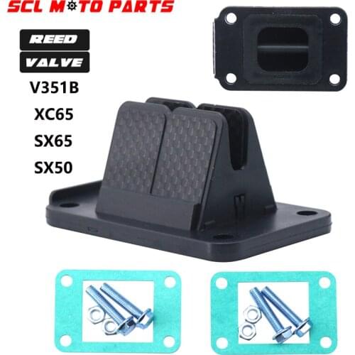 ALconstar-Motorcycle Carbon Fiber Reed Valve System For KTM XC65 SX65 SX50 Motorcycle Reed Valve For VForce3 V351B