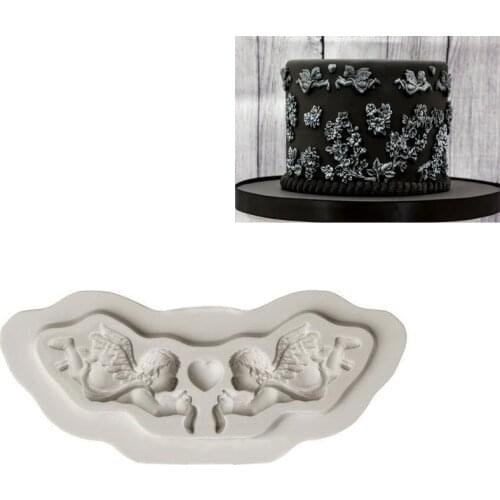 Angel Shapes 100% Platinum Silicone Sugarcraft Mould, Fondant Cake Decorating Tools Bakeware