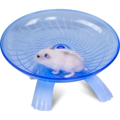 Pet Hamster Flying Saucer Exercise Wheel Hamster Mouse Running Disc Toy Cage Accessories-30