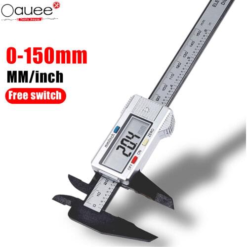 Digital Caliper 0-150mm 6 inch LCD Electronic Vernier Caliper Gauge Pachometer digital Micrometer Digital Ruler Measuring Tool