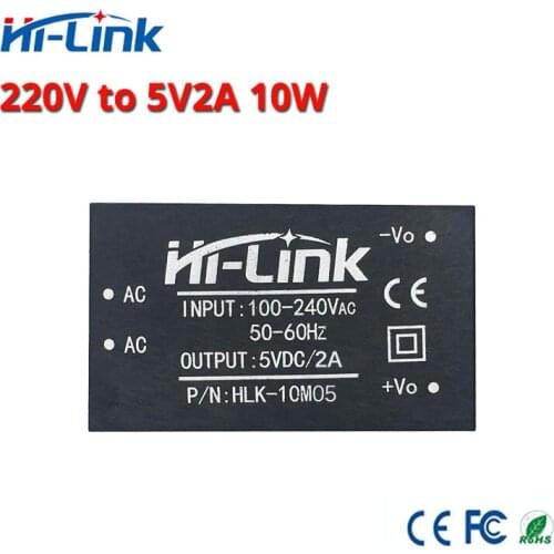 HLK-10M05 AC-DC 220V to 5V/10W isolated intelligent household switch step down mini power supply module for smart device