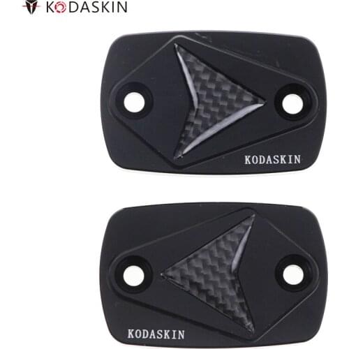 KODASKIN Brake Clutch Fluid Reservoir Caps Covers CNC Protectors 3D Carbon CNC for Yamaha XMAX
