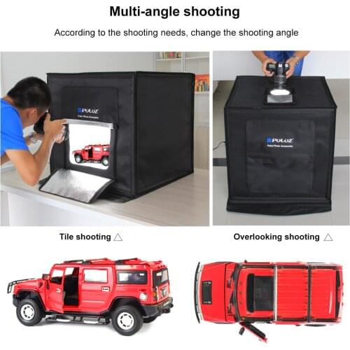 PULUZ 24x24" Photography Studio Box Dimmable Bright Photo Box Lightbox Nylon Lighting Tent Photography Accessories EU Plug Type