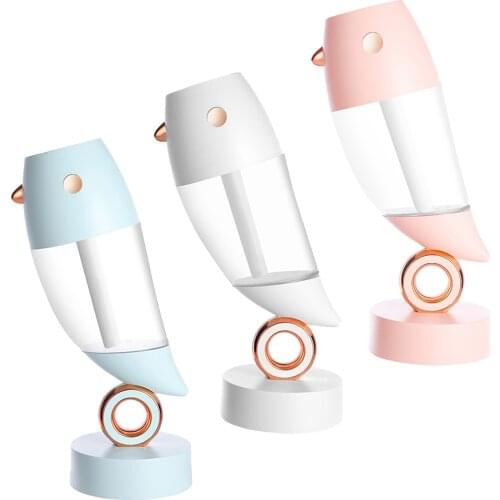 Personal Night Light Humidifiers 230ml Desk Lamp Diffuser Night Light with Cool Mist Humidifier Function Mode of