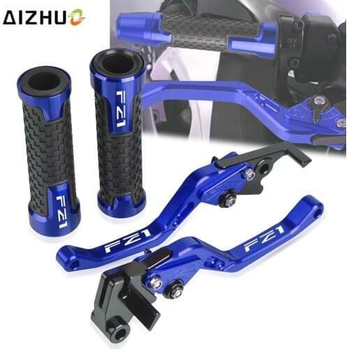 FZ1 LOGO CNC Aluminum FOR YAMAHA FZ1 FAZER 2006-2015 2008 2010 2014 Motorcycle Accessories Brake Clutch Levers Handle Grips End
