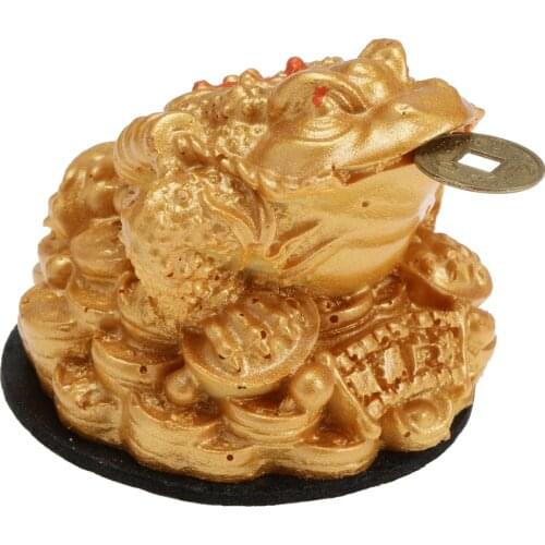 MagiDeal China Traditional Feng Shui Money Lucky Fortune Oriental Chinese Wealth Frog Toad Coin Decor--Great Gift