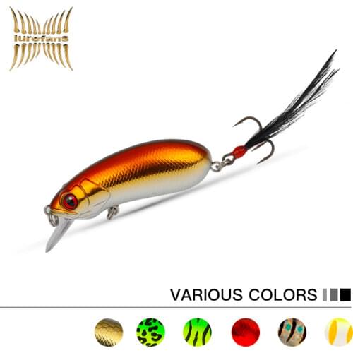 LUREFANS 2020CC60 60mm/9.5g Minnow Slow Sinking Bass Fishing Baits Grass Carp Lures Artificial Bait