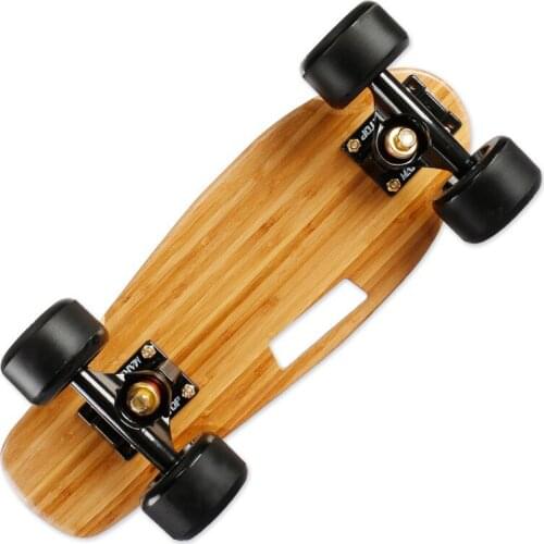 Mini Penny Skateboard Four Wheels Single Warp Adults Teenage Small Fish Board Portable Road Single Warp Board