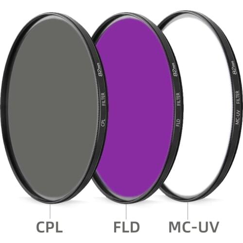 MC UV+CPL+FLD Lens Filter Set 37 40.5 43 46 49 52 55 58 62 67 72 77 82mm for Canon Nikon Sony Digital Camera Lens