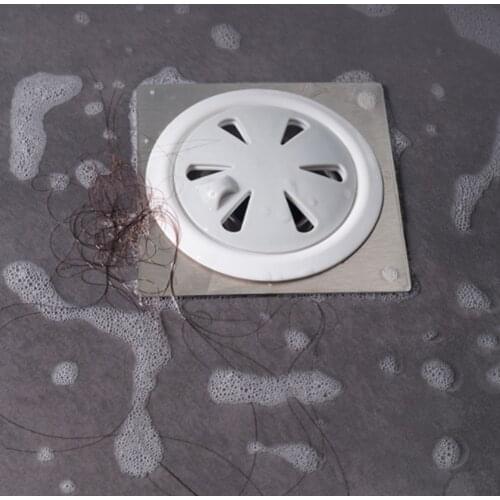 Floor Drain Strainer Floor Drain Cover Hair Catcher With Switch Odor Proof Plastic Bath Floor Drain Sink Bathroom Accessories