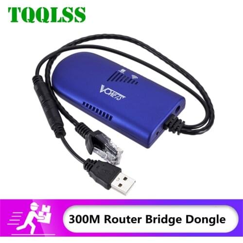 New Bridge VAP11G 300m Router Bridge Dongle 4G RJ45 Ethernet To Wireless WiFi Repeater Adapter Cable Dropshipping