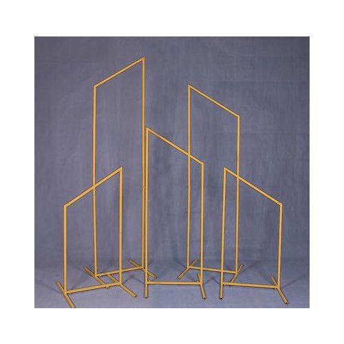 The new wedding props iron screen road led triangle oblique side road led wedding decoration background stage ornaments