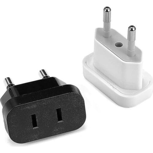 US To EU Converter Plug Adapter Power Plug Converter EU Socket Travel Adapter US to EU Adapter Electrical Socket wall Power